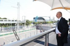Президент Ильхам Алиев и его супруга наблюдали за соревнованиями в рамках Гран-при Азербайджана Формулы 1 (ФОТО)