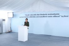 Первый вице-президент Азербайджана Мехрибан Алиева приняла участие в церемонии выдачи новых квартир семьям вынужденных переселенцев (ФОТО) (версия 3)