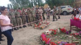 Foreign media reps view Armenia-shelled Azerbaijani village (PHOTO)