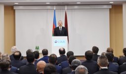 Президент Ильхам Алиев принял участие в азербайджано-латвийском форуме в Риге (ФОТО) (версия 2)