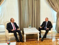 Президент Ильхам Алиев принял главу МИД Турции (ФОТО)