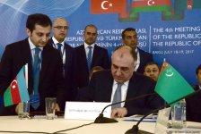 Главы МИД Азербайджана, Турции и Туркменистана подписали Бакинскую декларацию (ФОТО)