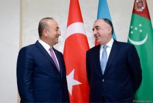 Главы МИД Азербайджана, Туркменистана и Турции обсуждают подготовку к саммиту глав государств (ФОТО)