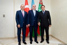 Главы МИД Азербайджана, Туркменистана и Турции обсуждают подготовку к саммиту глав государств (ФОТО)