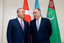 Главы МИД Азербайджана, Туркменистана и Турции обсуждают подготовку к саммиту глав государств (ФОТО)
