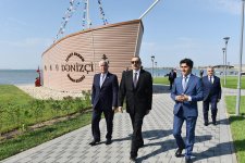 Ilham Aliyev views Narakand complex in Pirallahi district of Baku (PHOTO)