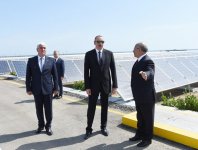 President Ilham Aliyev opens Pirallahi solar power plant (PHOTO)
