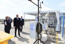 President Ilham Aliyev opens Pirallahi solar power plant (PHOTO)