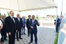 Президент Ильхам Алиев принял участие в открытии проекта обеспечения поселка Пираллахи питьевой водой (ФОТО)
