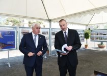President Aliyev views plans of work to be done in Pirallahi (PHOTO)