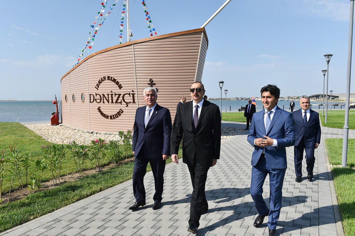 Ilham Aliyev views Narakand complex in Pirallahi district of Baku (PHOTO)