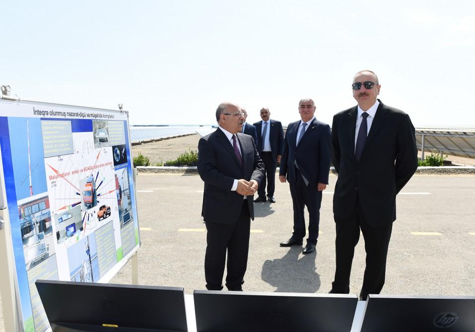 President Ilham Aliyev opens Pirallahi solar power plant (PHOTO)