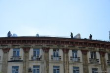 Пожар в здании в центре Баку потушен (ФОТО/ВИДЕО)