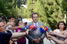 Коллектив министерства молодежи и спорта Азербайджана посетил могилу великого лидера Гейдара Алиева (ФОТО)