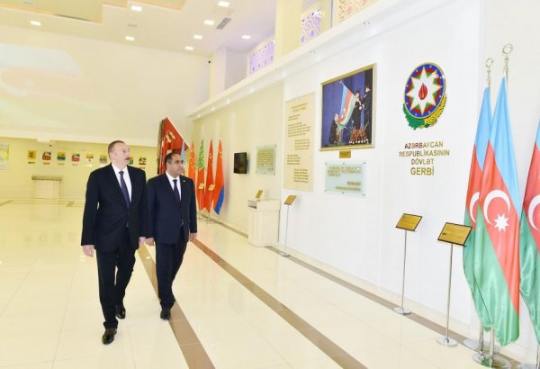 President Aliyev attends opening of Flag Museum in Balakan district (PHOTO)