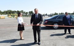 Президент Ильхам Алиев принял участие в открытии Музея флага в Гахе (ФОТО)