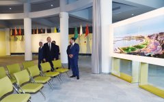 Президент Ильхам Алиев принял участие в открытии Музея флага в Гахе (ФОТО)