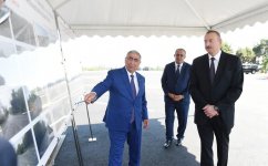 Ilham Aliyev attends opening of a highway section (PHOTO)