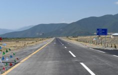 Ilham Aliyev attends opening of a highway section (PHOTO)