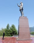 President Aliyev arrives in Balakan district (PHOTO)