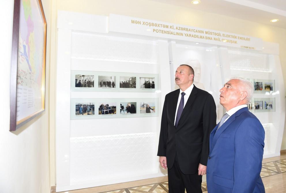 Президент Ильхам Алиев принял участие в открытии новой электрической подстанции в Гахе (ФОТО)
