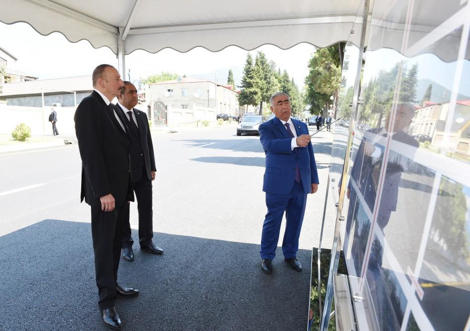 Ilham Aliyev inaugurates Balakan-Saribulag-Gabagchol-Khalatala highway (PHOTO)