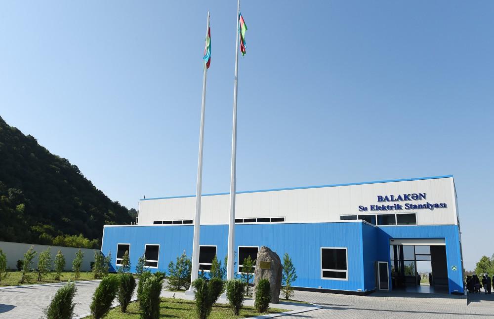 Ilham Aliyev launches Balakan Hydroelectric Power Station (PHOTO)