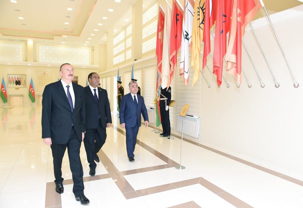President Aliyev attends opening of Flag Museum in Balakan district (PHOTO)