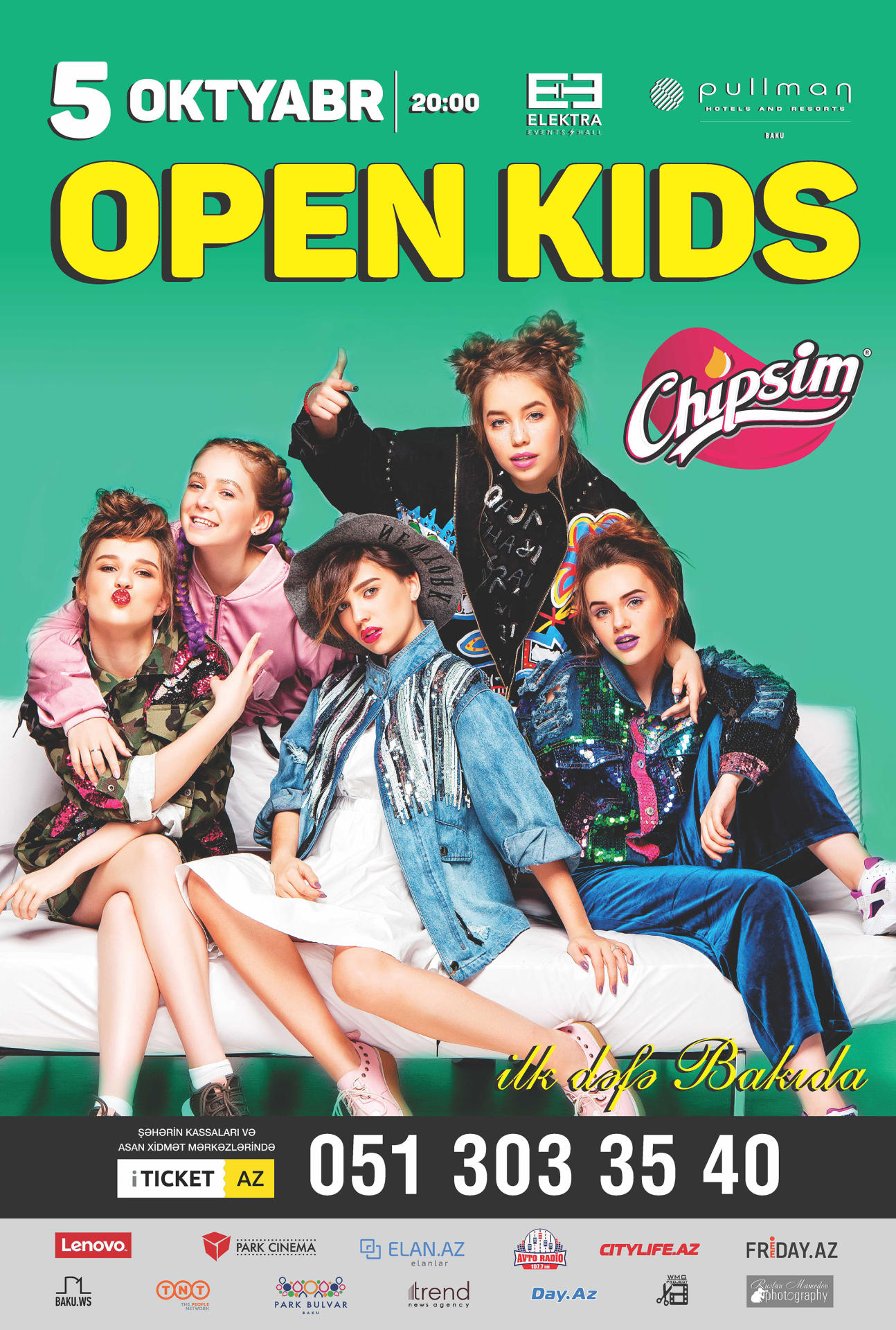 Новые кумиры детей и подростков - группа Open Kids впервые выступит в Баку!