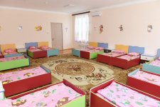 Президент Ильхам Алиев принял участие в открытии детского сада-яслей в Гейгеле (ФОТО)