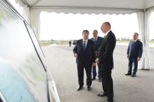 Президент Ильхам Алиев принял участие в церемонии сдачи в эксплуатацию части магистрального оросительного канала Шамкир-Самух-Геранбой (ФОТО)