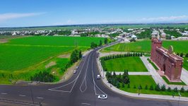 Президент Ильхам Алиев принял участие в открытии автодороги Залзалы - комплекс "Имамзаде" - Гянджа (ФОТО)