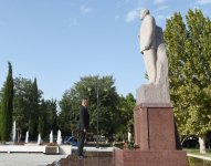 Ilham Aliyev arrives in Samukh district for visit (PHOTO)