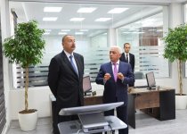 Президент Ильхам Алиев принял участие в открытии шамкирского центра автоматического управления и контроля ОАО «Азеришыг» (ФОТО)