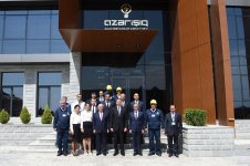 Президент Ильхам Алиев принял участие в открытии шамкирского центра автоматического управления и контроля ОАО «Азеришыг» (ФОТО)