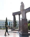 President Ilham Aliyev arrives in Shamkir district for visit (PHOTO)
