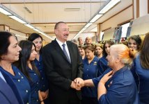 Президент Ильхам Алиев принял участие в открытии шамкирского филиала ОАО «Азерхалча» (ФОТО)