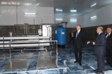 President Ilham Aliyev attends opening of lemonade plant in Gadabay (PHOTO)