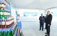 President Ilham Aliyev attends opening of lemonade plant in Gadabay (PHOTO)