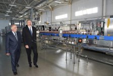 President Ilham Aliyev attends opening of lemonade plant in Gadabay (PHOTO)