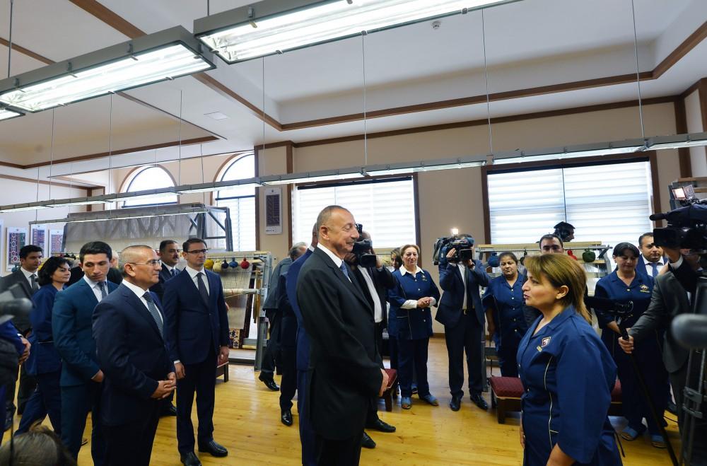 Президент Ильхам Алиев принял участие в открытии шамкирского филиала ОАО «Азерхалча» (ФОТО)