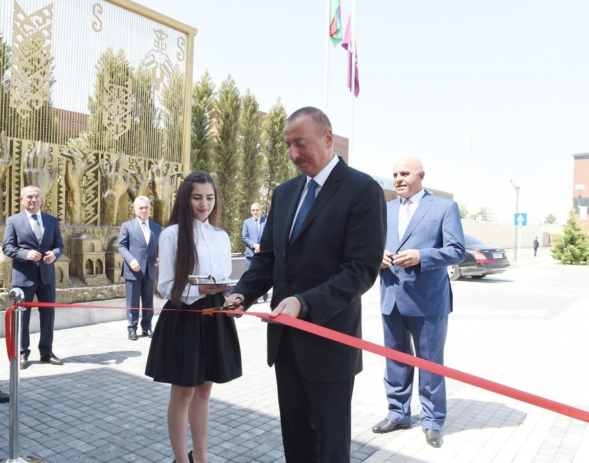 Президент Ильхам Алиев принял участие в открытии шамкирского филиала ОАО «Азерхалча» (ФОТО)