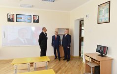 Ilham Aliyev views conditions at new block of secondary school in Baku (PHOTO)