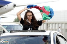 Футболистов "Карабаха" встретили в Баку  как героев (ФОТО/ВИДЕО)