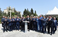 Президент Азербайджана принял участие в церемонии открытия системы водоснабжения Джалилабада (ФОТО)