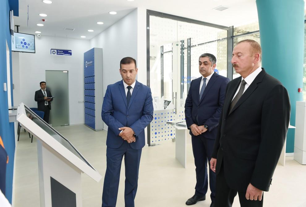 Президент Ильхам Алиев ознакомился с Джалилабадским телекоммуникационным узлом после капитального ремонта (ФОТО)