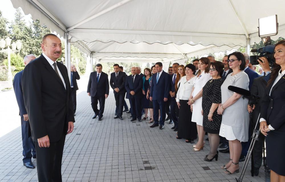 Президент Азербайджана принял участие в церемонии открытия системы водоснабжения Джалилабада (ФОТО)