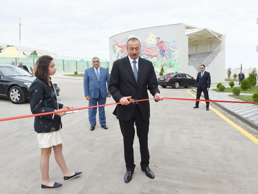 Ilham Aliyev attends opening of Zugulba training and sports base (PHOTO)