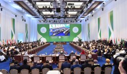 Президент Азербайджана Ильхам Алиев принял участие в первом Саммите Организации исламского сотрудничества по науке и технологиям в Астане (ФОТО)