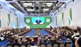 Президент Азербайджана Ильхам Алиев принял участие в первом Саммите Организации исламского сотрудничества по науке и технологиям в Астане (ФОТО)